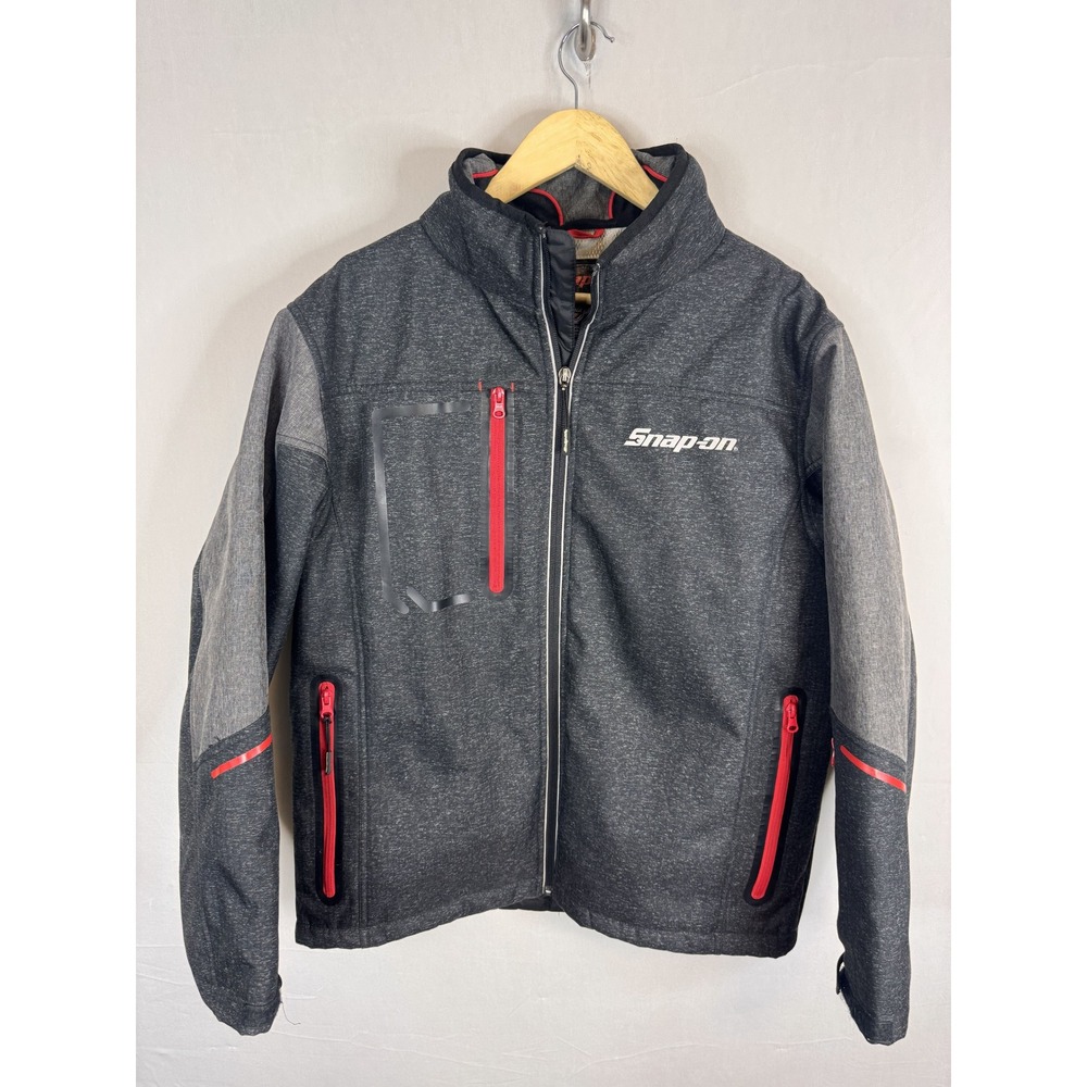 Snap-on Hot Shot Choko Authentics Softshell Jacket Grey Red Mens Small CA30625‎